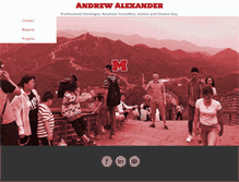 Tablet Screenshot of andrewjalexander.com
